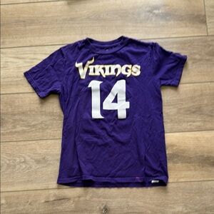 NFL Minnesota Vikings Purple and White Tee
